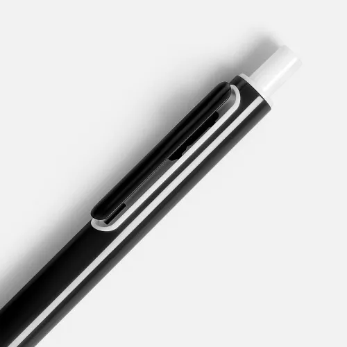 Ручка шариковая Outliner, черная с белым фото 5 Ручка шариковая Outliner, черная с белым фото 5