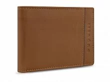 Портмоне BUGATTI БАНДА | BANDA, с защитой данных RFID, коньячного цвета, кожа козы/полиэстер, 12,5х2х9 см