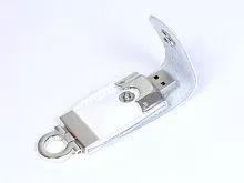 USB-флешка на 32 Гб в виде брелка, белый