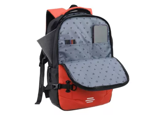 Рюкзак спортивный TORBER Xtreme 18, оранжевый/чёрный, 31 х 12 х 46 см, 17л фото 4