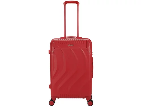 Чемодан TORBER В Отпуск, красный, ABS-пластик, 45 х 27 х 68 см, 63 л, 3,1 кг фото 9
