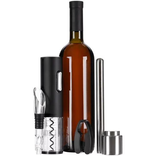 Винный набор Wine Diesel, черный фото 4