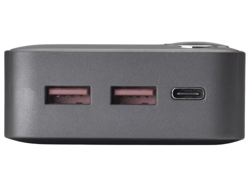 Внешний аккумулятор Mild Pro c быстрой зарядкой QC/PD, 20 000 mAh, серый (Р) фото 5