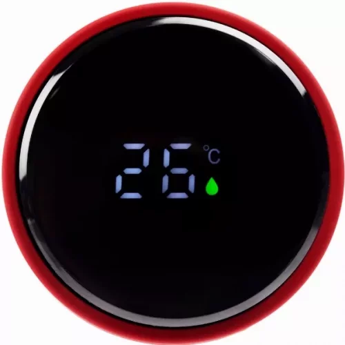 Смарт-бутылка с заменяемой батарейкой Long Therm Soft Touch, красная фото 8