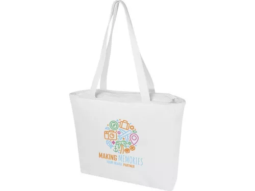 Weekender эко-сумка из переработанного материала Aware™ плотностью 500 г/м² - Белый фото 5 Weekender эко-сумка из переработанного материала Aware™ плотностью 500 г/м² - Белый фото 5