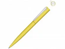 Металлическая шариковая ручка soft touch Brush gum, желтый