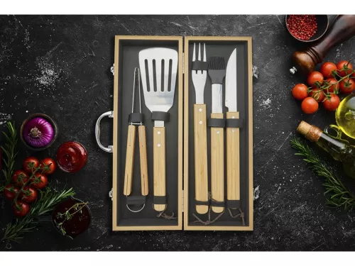 Churras Набор для барбекю из 5 предметов, natural фото 5 Churras Набор для барбекю из 5 предметов, natural фото 5