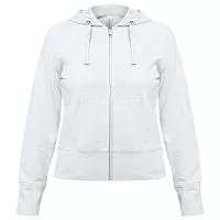 Толстовка женская Hooded Full Zip белая