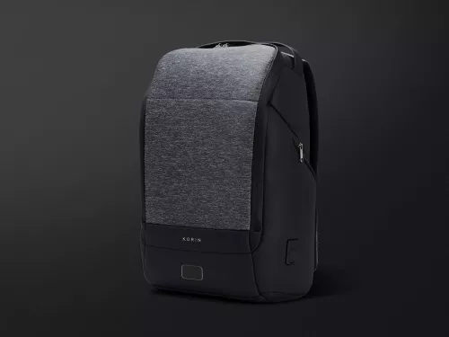 Антикражный рюкзак FlexPackPro для ноутбука 15.6, серый/черный фото 4