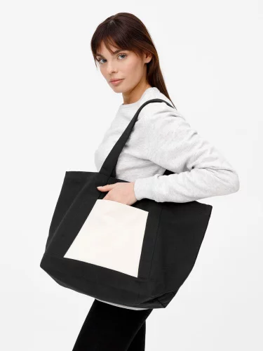 Шопер Shophop, черный с неокрашенным фото 11