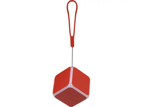 Портативная колонка Cube с подсветкой, красный фото 3