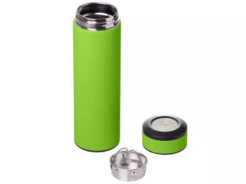 Вакуумный термос Vacuum Flask C1, soft touch, 420мл, зеленое яблоко фото 2 Вакуумный термос Vacuum Flask C1, soft touch, 420мл, зеленое яблоко фото 2
