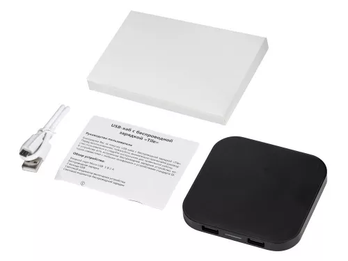Беспроводная зарядка Tile с 2 USB-A, 5 Вт, черный фото 7 Беспроводная зарядка Tile с 2 USB-A, 5 Вт, черный фото 7