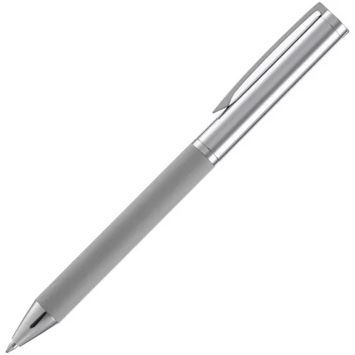 Ручка шариковая Eyeshot Soft Touch, серая фото 3
