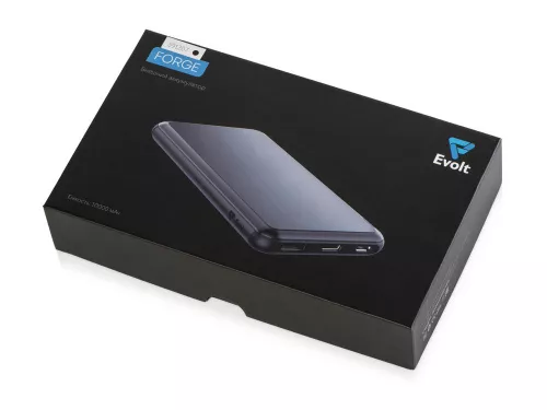 Внешний аккумулятор Forge v.2, металл, 10000mah, черный фото 7 Внешний аккумулятор Forge v.2, металл, 10000mah, черный фото 7