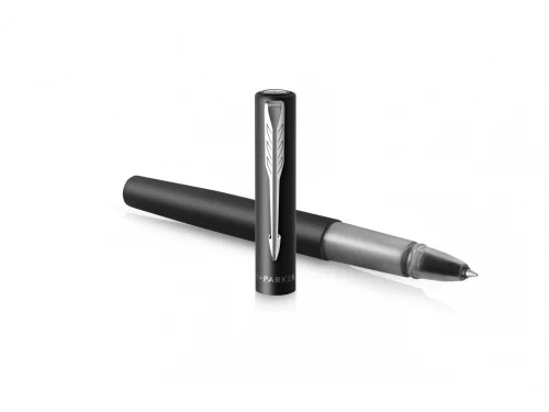 Ручка-роллер Parker Vector XL Black CT, стержень: F, цвет чернил:black, в подарочной упаковке фото 3