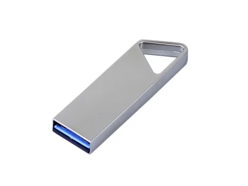 USB 2.0-флешка на 64 Гб с мини чипом, компактный дизайн, отверстие треугольной формы для цепочки фото 3