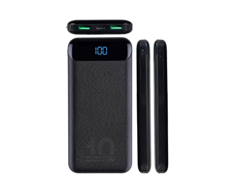 VA2540 (10 000mAh), QC/PD 20W внешний аккумулятор с дисплеем, черный фото 6 VA2540 (10 000mAh), QC/PD 20W внешний аккумулятор с дисплеем, черный фото 6