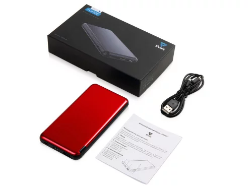 Внешний аккумулятор Forge v.2, металл, 10000mah, красный фото 6