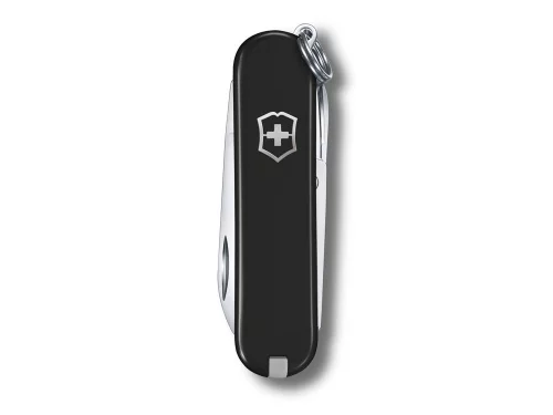 Нож-брелок VICTORINOX Classic SD Colors Dark Illusion, 58 мм, 7 функций, чёрный фото 2