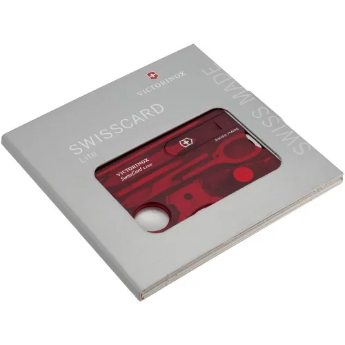 Набор инструментов SwissCard Lite, красный фото 5