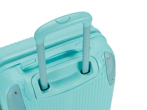 Чемодан TORBER В Отпуск, бирюзовый, ABS-пластик, 41 х 25 х 61 см, 48 л, 2,7 кг фото 3