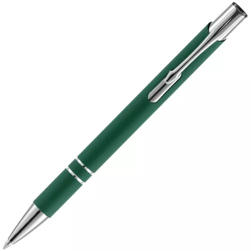 Ручка шариковая Keskus Soft Touch, зеленая фото 3