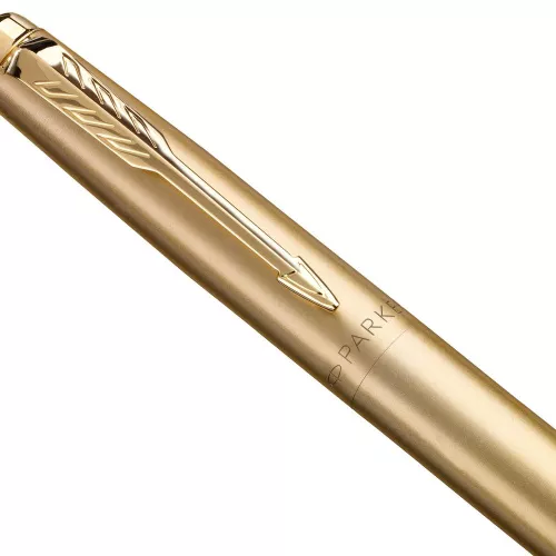 Ручка шариковая Parker Jotter XL Monochrome Gold, золотистая фото 2 Ручка шариковая Parker Jotter XL Monochrome Gold, золотистая фото 2