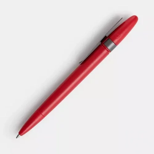 Ручка шариковая Prodir DS5 TSM Metal Clip, красная с серым фото 3