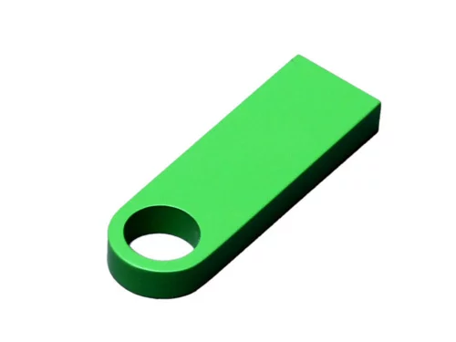 USB 2.0-флешка на 4 Гб с мини чипом и круглым отверстием, зеленый фото 2 USB 2.0-флешка на 4 Гб с мини чипом и круглым отверстием, зеленый фото 2