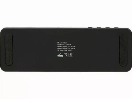 Часы с LED-подсветкой и беспроводной зарядкой «Cyber», 10 Вт фото 4 Часы с LED-подсветкой и беспроводной зарядкой «Cyber», 10 Вт фото 4