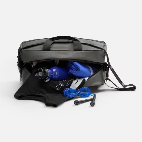Спортивная сумка Atlantes, серая с черным фото 8
