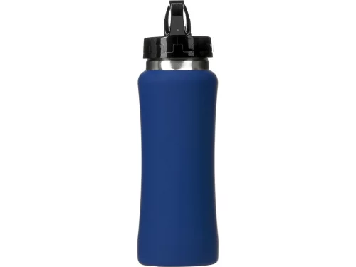 Бутылка для воды Bottle C1, сталь, soft touch, 600 мл, темно-синий (Р) фото 4