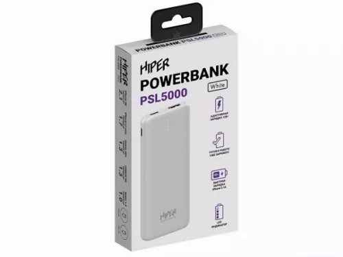 Портативный внешний аккумулятор «PSL», 5000 mAh фото 4