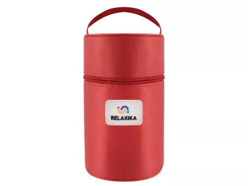 Термос для еды Relaxika 301 в чехле, 1200 мл, стальной фото 10