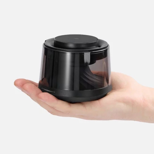 Bluetooth-колонка с подсветкой и беспроводной зарядкой Quantum, черная фото 4