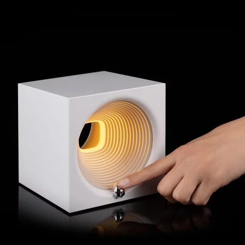 Bluetooth-колонка с подсветкой Volumetric, белая фото 7