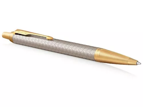 Шариковая ручка Parker IM Premium Warm Silver (grey)  GT, стержень: M, цвет чернил: blue, в подарочной упаковке. фото 2