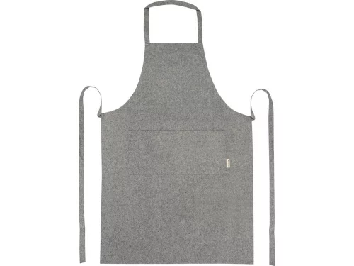 Pheebs 200 g/m2 recycled cotton apron, черный фото 2