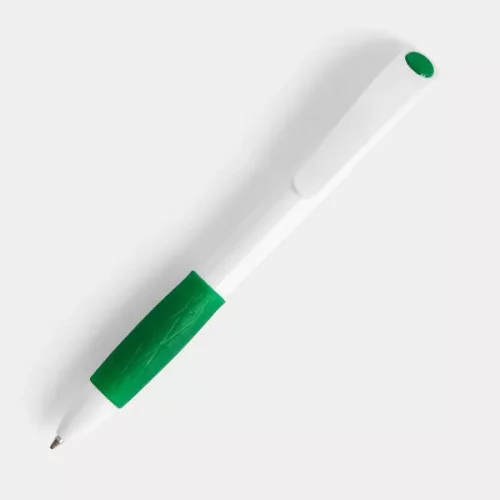 Ручка шариковая Grip, белая фото 2