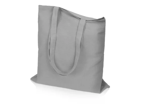 Сумка для шопинга Carryme 140 хлопковая, 140 г/м2, серый фото 7