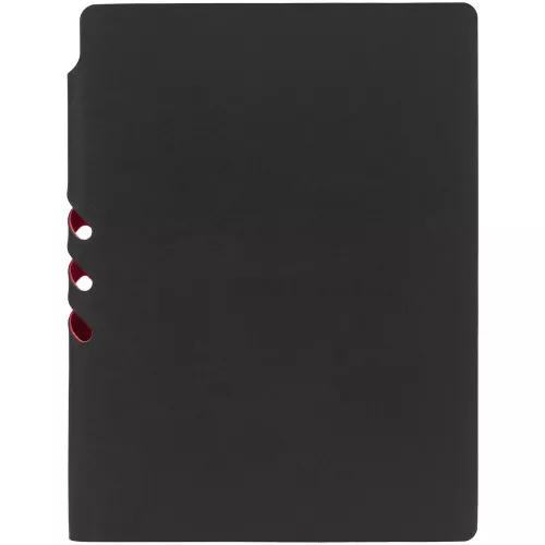Ежедневник Flexpen Black, недатированный, черный с красным фото 4