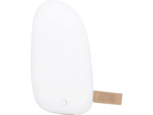 Внешний аккумулятор в форме камня Stone, 5200 mAh, белый фото 2