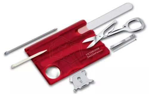 Набор инструментов SwissCard Nailcare, красный фото 2