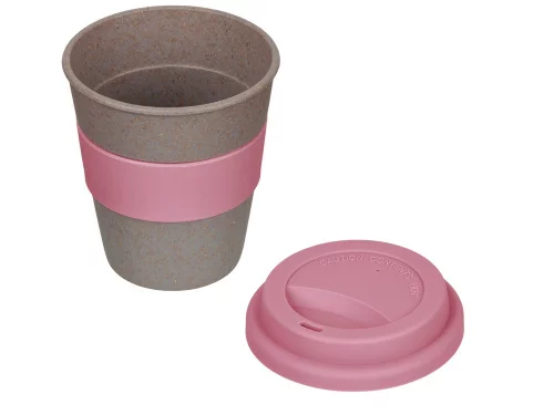 Стакан с силиконовой крышкой Cafe, dust pink фото 3