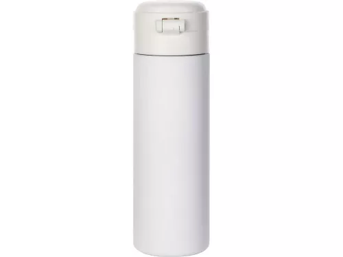 Вакуумная термокружка Waterline c кнопкой Guard, 400 мл, белый фото 3 Вакуумная термокружка Waterline c кнопкой Guard, 400 мл, белый фото 3