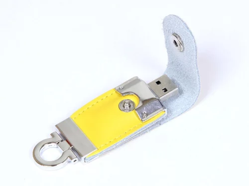 USB-флешка на 32 Гб в виде брелка, желтый USB-флешка на 32 Гб в виде брелка, желтый