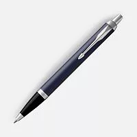 Ручка шариковая Parker IM Core Matte Blue CT, темно-синяя с черным