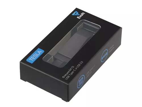 Флешка 64 ГБ USB Type-C и USB 3.0 Тесла фото 8