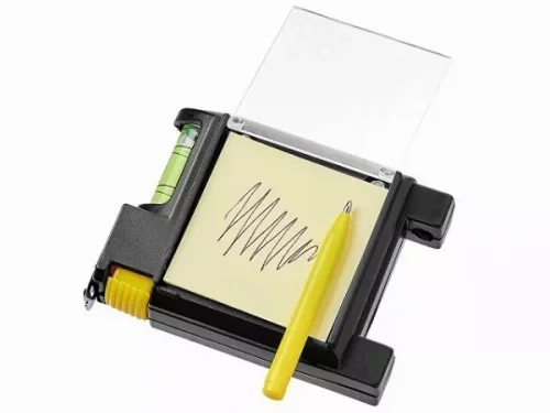 Рулетка на 2 м с уровнем и блоком для записей «Nerd» фото 9